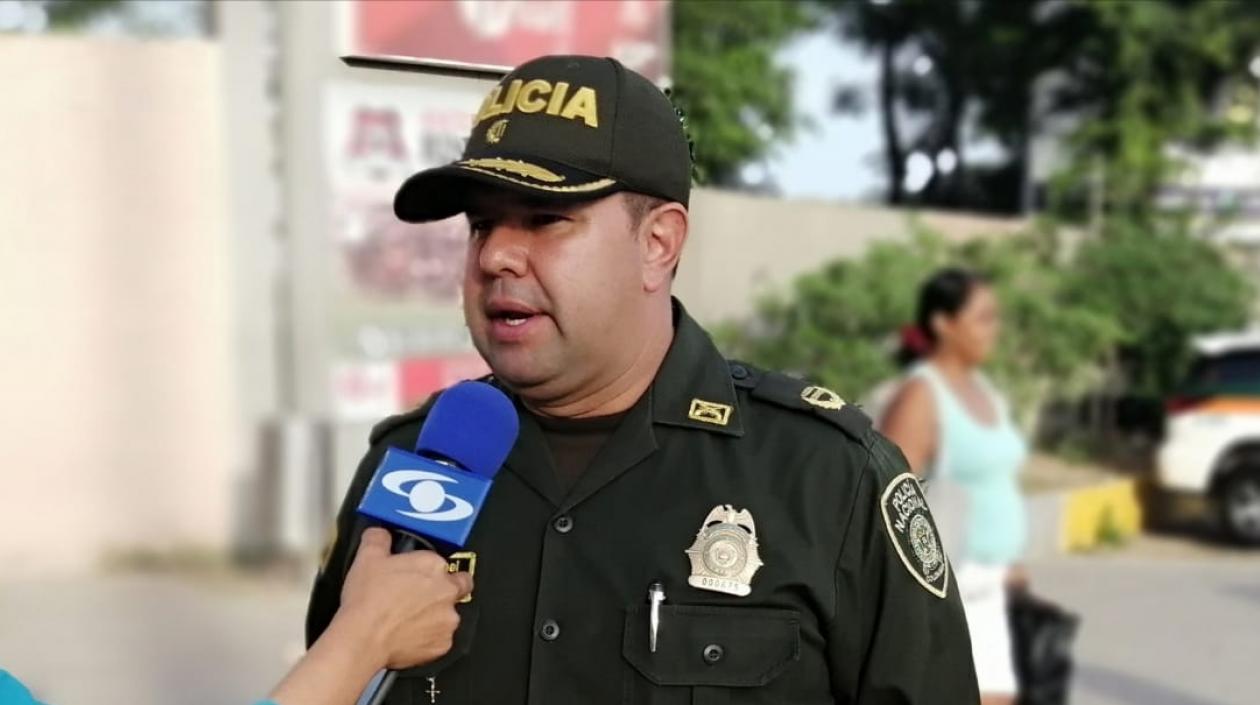 Yecid Peña, comandante operativo de la Policía Metropolitana de Barranquilla.