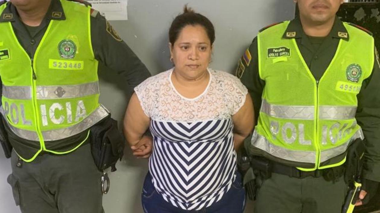 Lisseth Patricia Díaz, capturada por maltratar bebé.