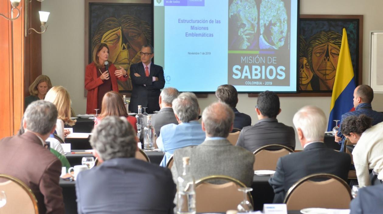 Vicepresidente de la República, Marta Lucía Ramírez, se reunió con coordinadores de la Misión de Sabios.