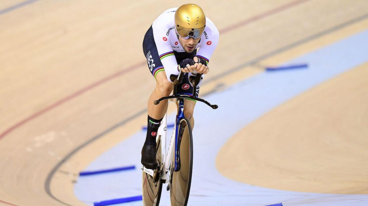 Filippo Ganna, ciclista italiano. 