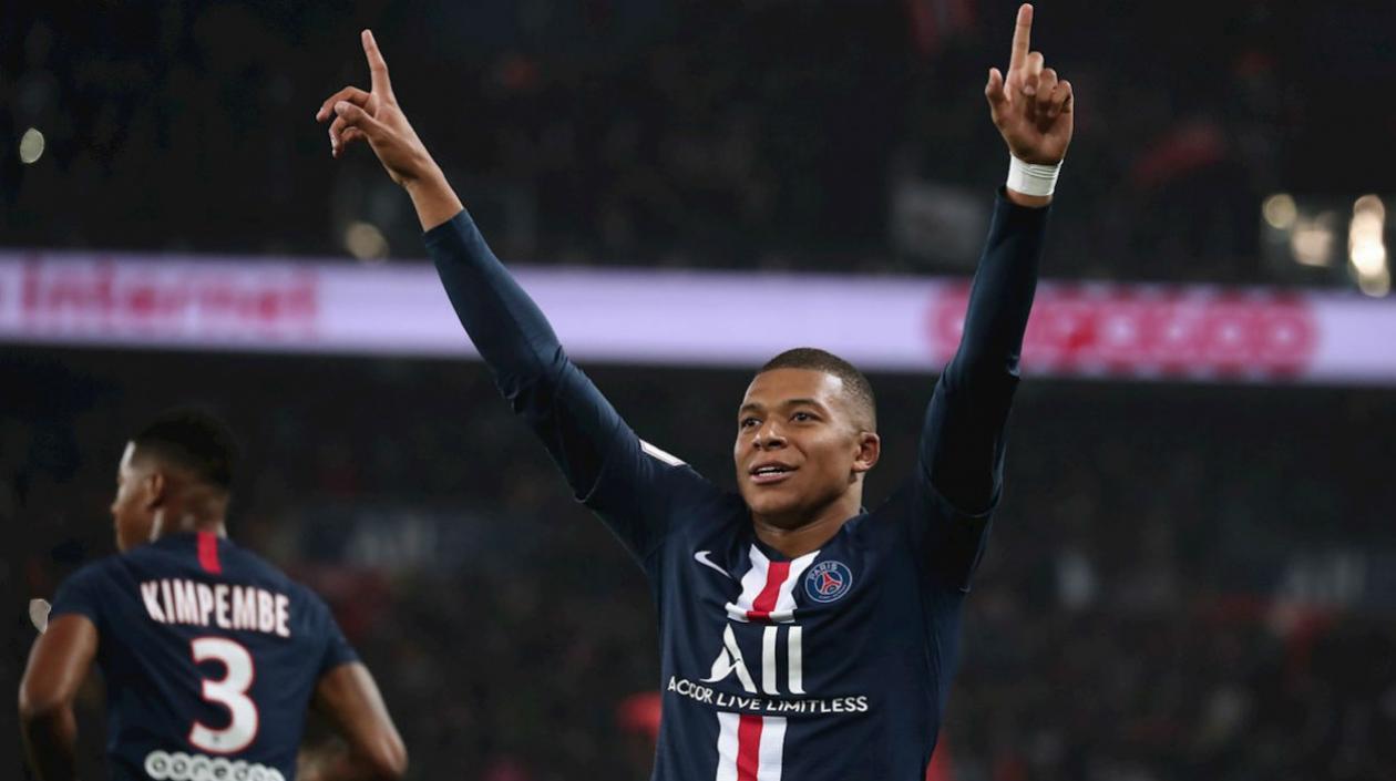 Kylian Mbappé, delantero francés del PSG. 