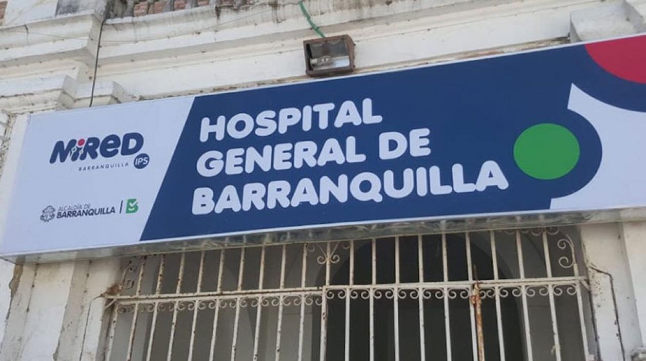 Fachada del Hospital General de Barranquilla.
