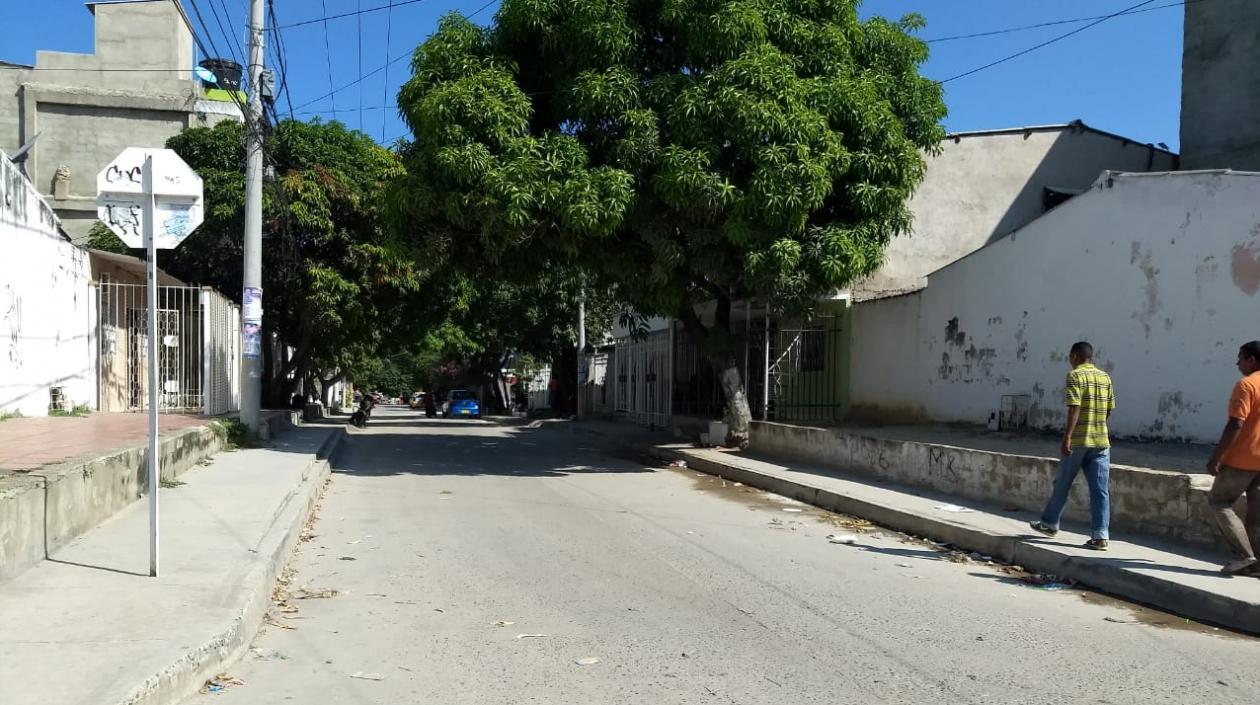 Lugar de los hechos en el barrio Moras Occidente de Soledad.
