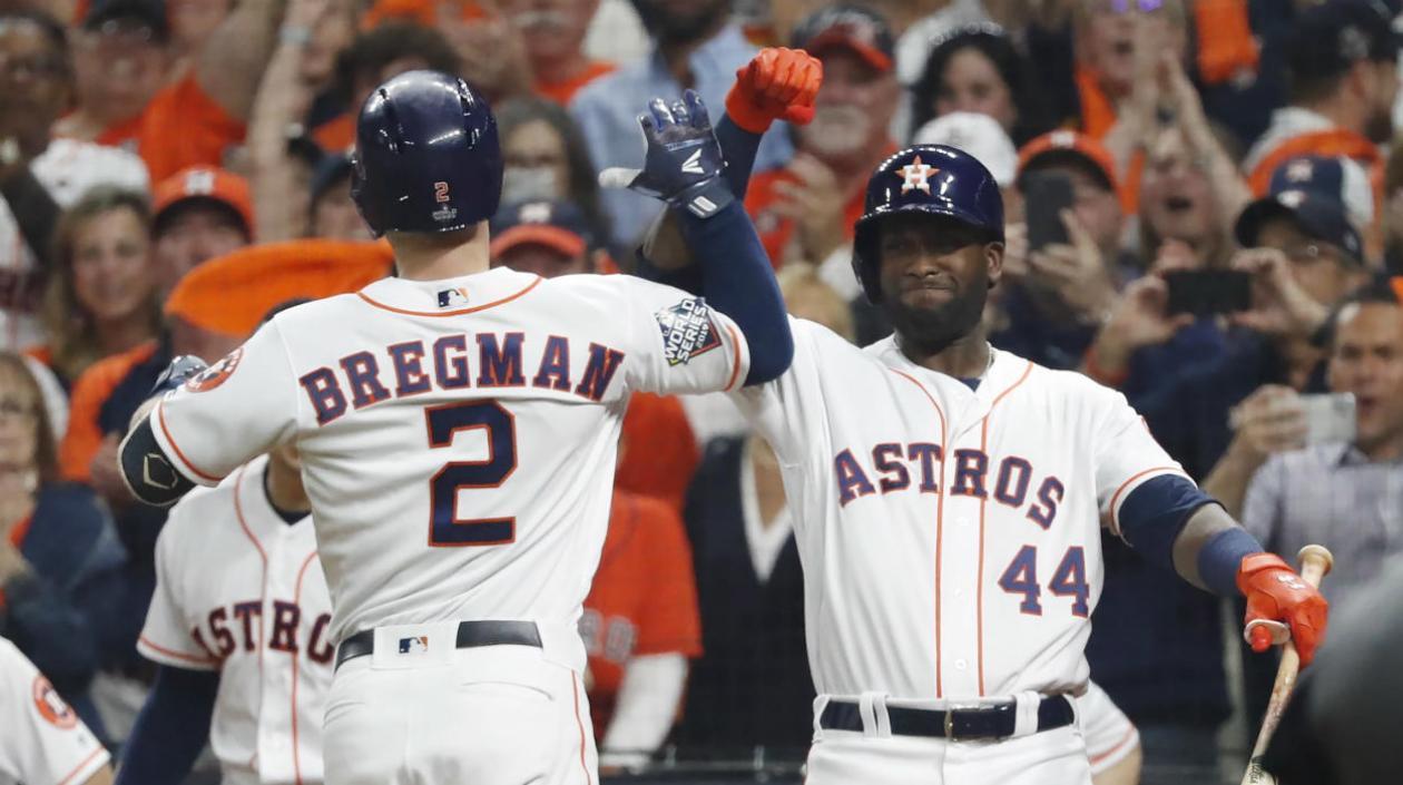 Alex Bregman, favorito al MVP, y Jordan Álvarez, favorito al Mejor Novato. 