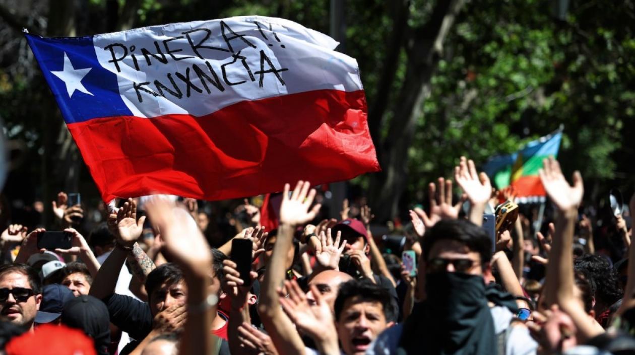 Imagen de las protestas.