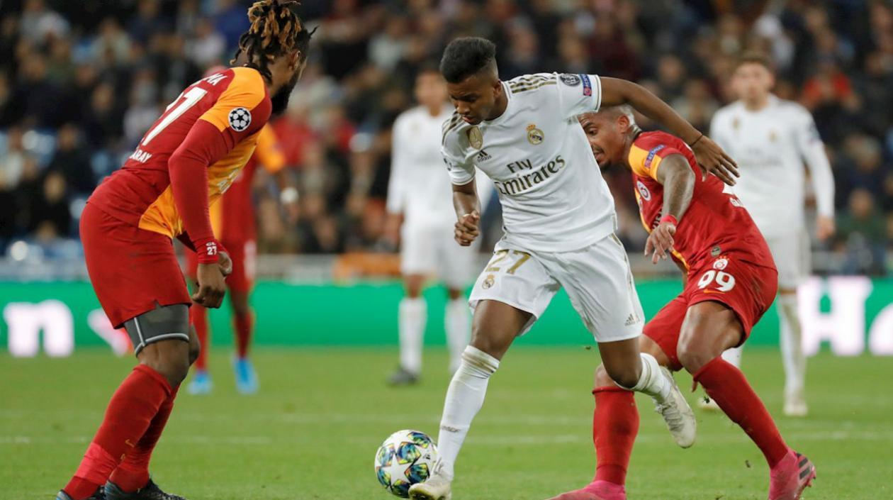 Rodrygo se robó el show ante el Galatasaray. 