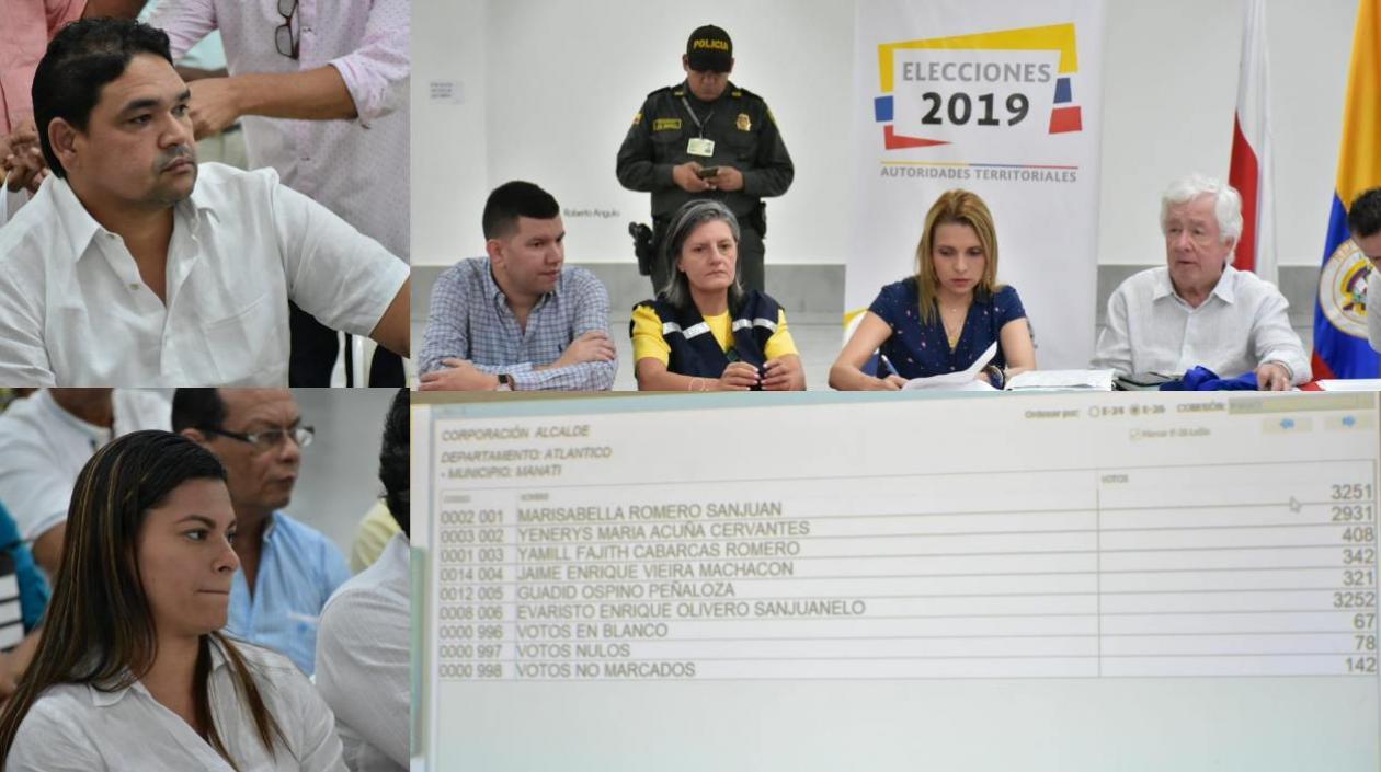 Los dos candidatos a la Alcaldía de Manatí, que disputan en 'votofinish' el cargo.