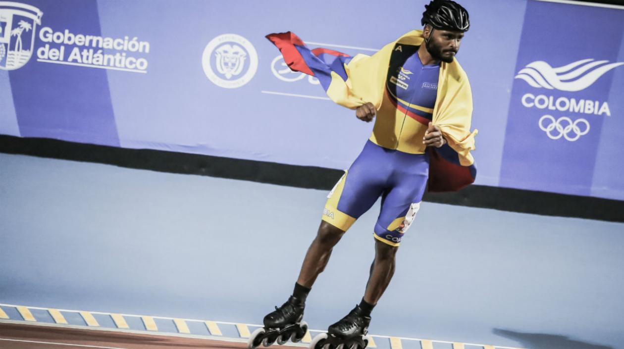 Alex Cujavante, patinador barranquillero. 