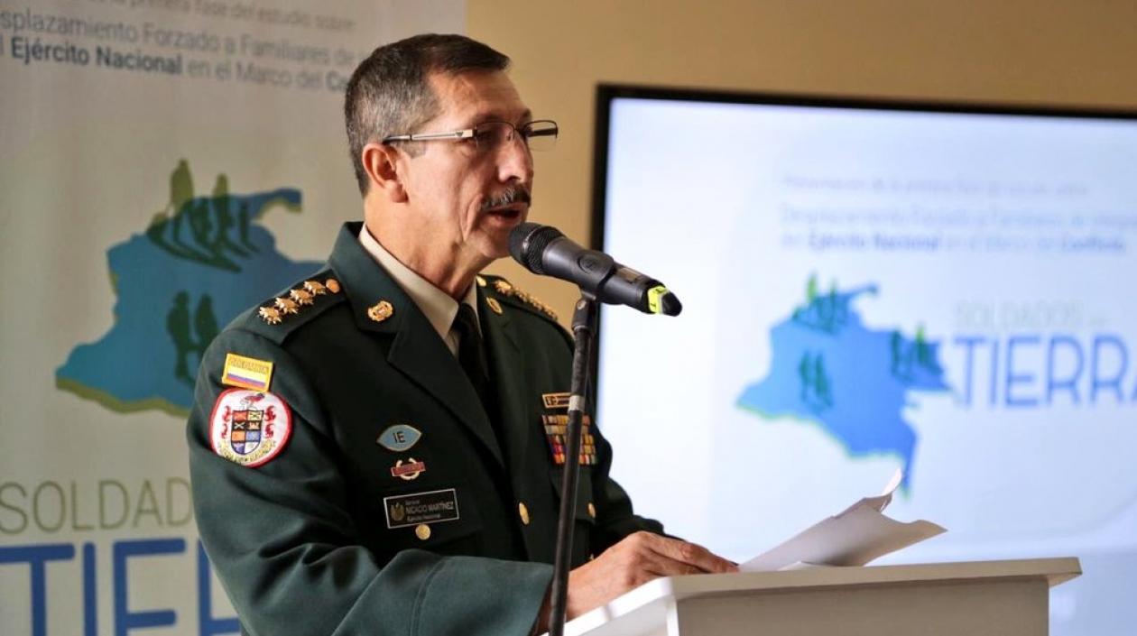 General Nicacio Martínez, comandante del Ejército.
