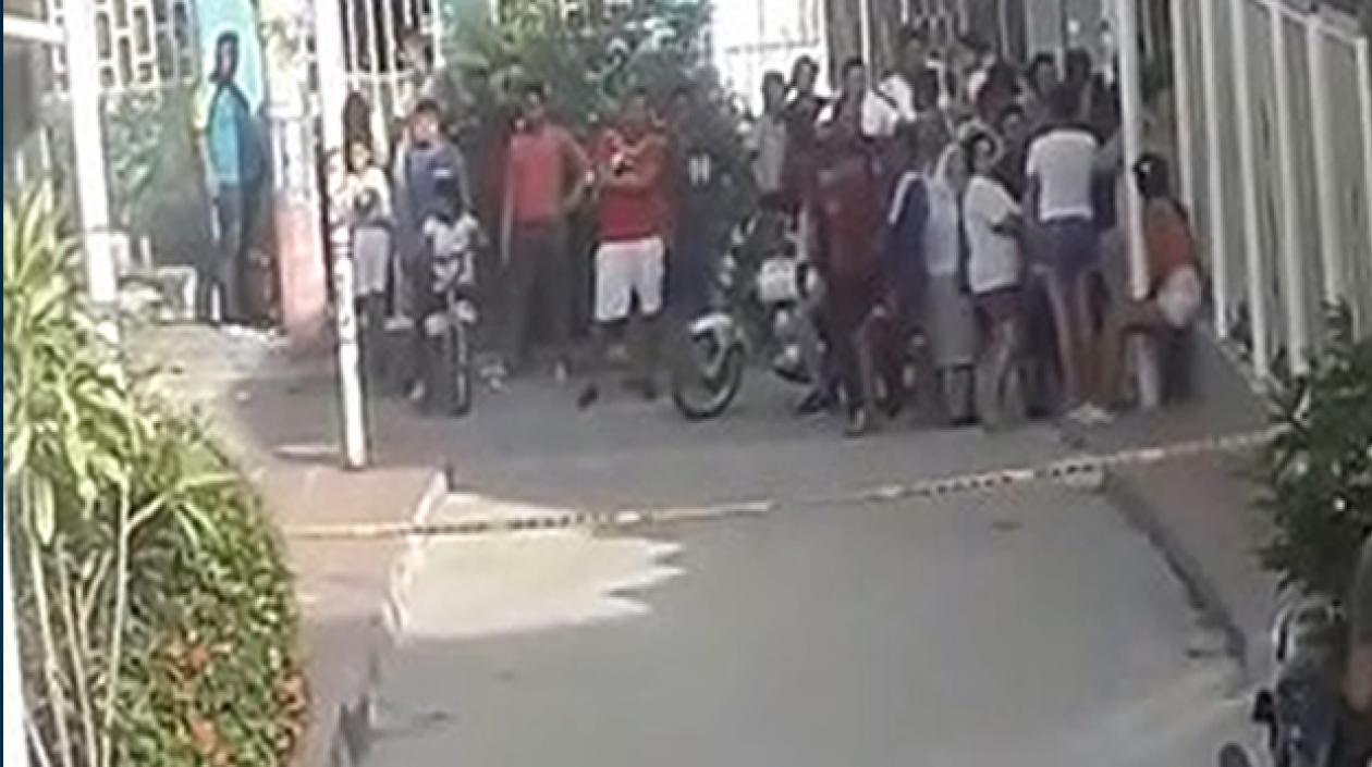El lugar de los hechos.
