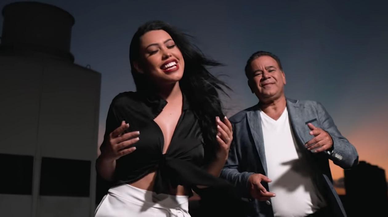 Los cantantes de vallenato Ana Del Castillo e Iván Villazón.