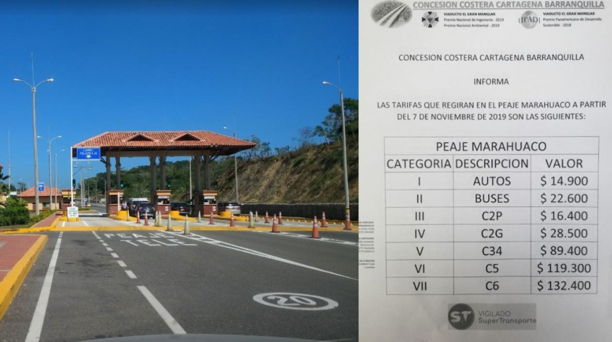 Peaje Marahuaco y sus nuevas tarifas.