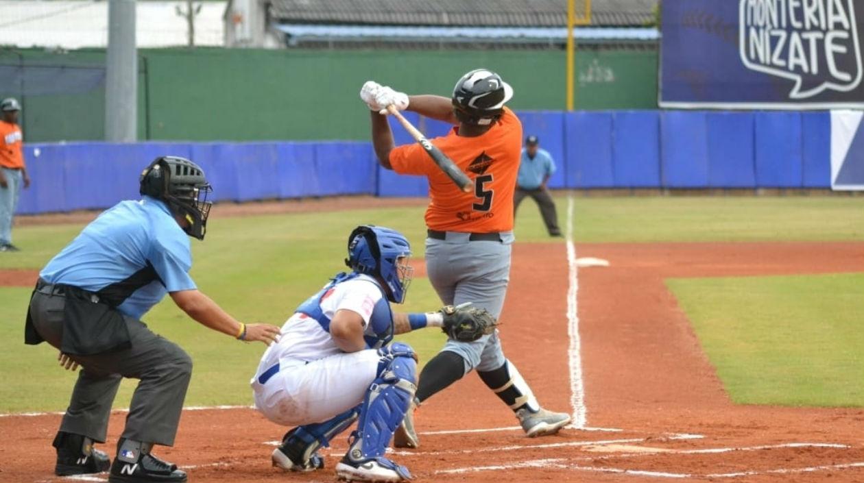 Acción del juego disputado en Montería.