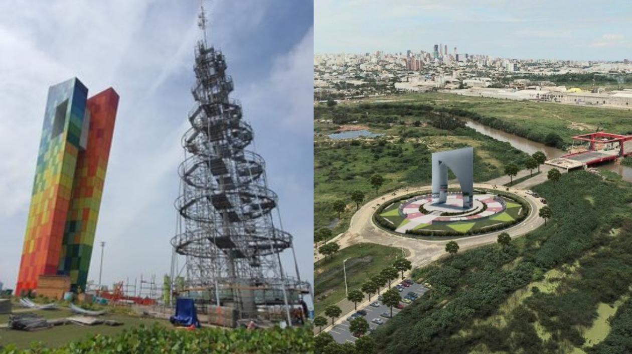 El árbol de Navidad y la 'Aleta de Tiburón'.