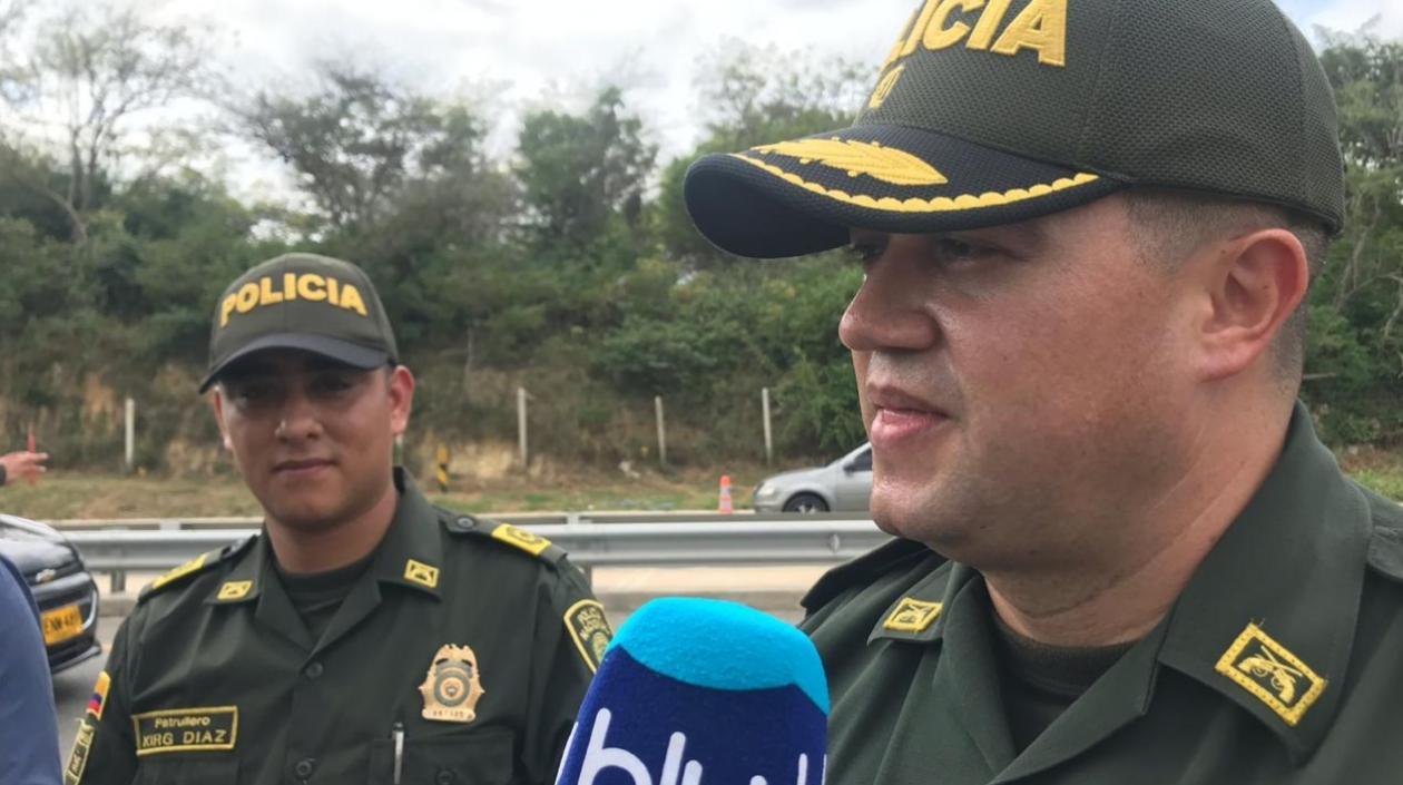 Teniente Coronel Jorge Pinzón, comandante operativo (e) de la Policía Metropolitana.