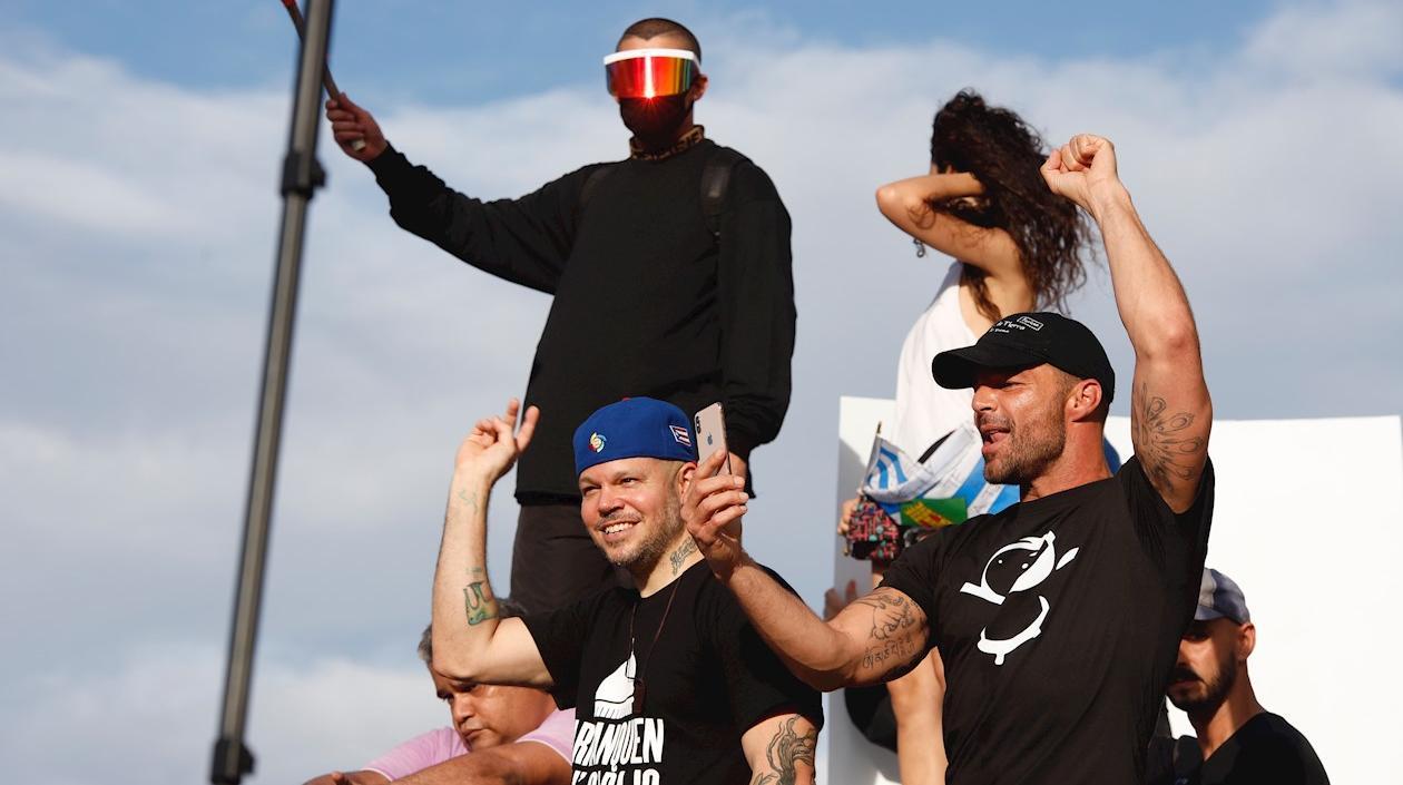 Bad Bunny, Residente y Ricky Martin.