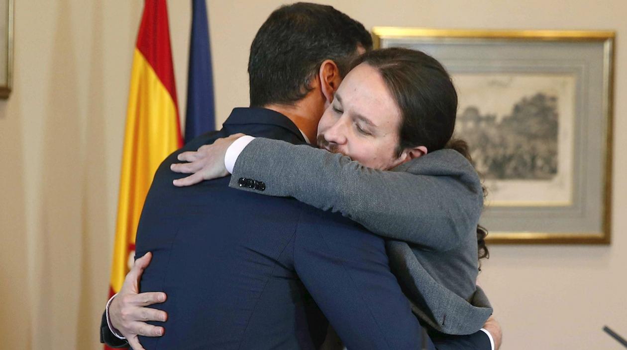 El presidente del Gobierno español en funciones, el socialista Pedro Sánchez, y el líder de Unidas Podemos, Pablo Iglesias, firmaron un acuerdo para la formación de un Ejecutivo en España.