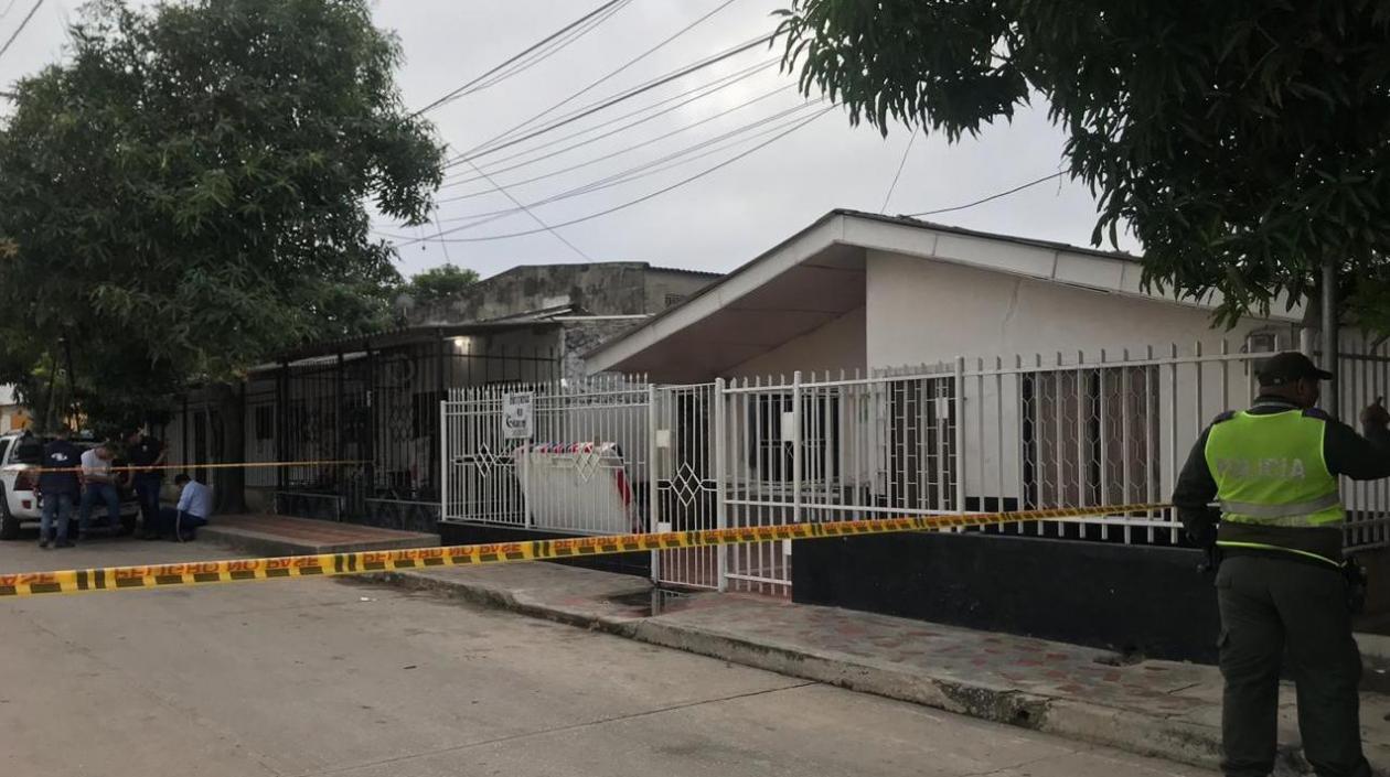 Casa donde ocurrió la tragedia.