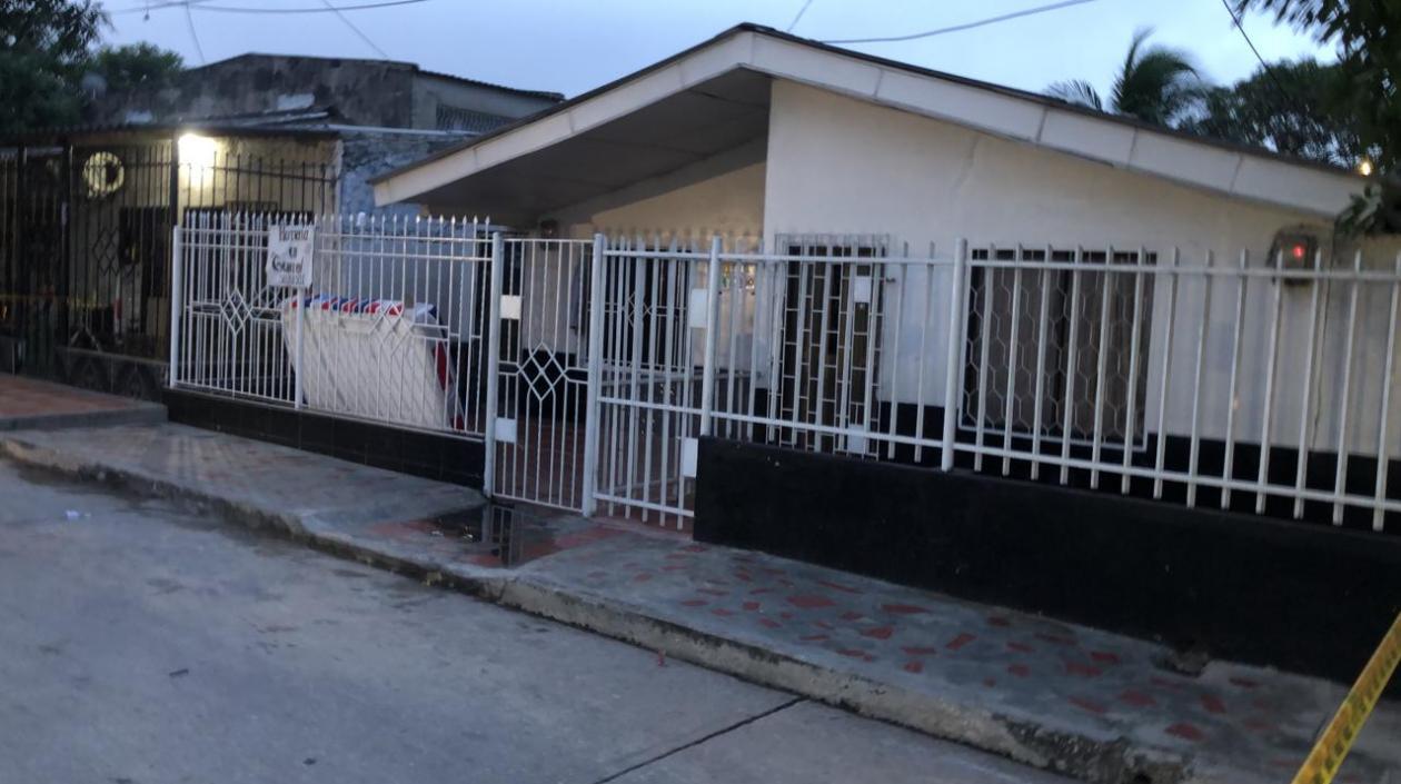 Casa incendiada en el barrio San Luis.