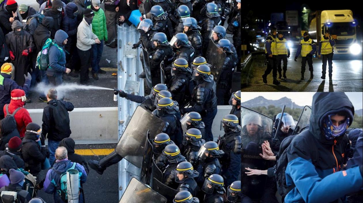 La protesta ha provocado las quejas de transportistas y empresarios.