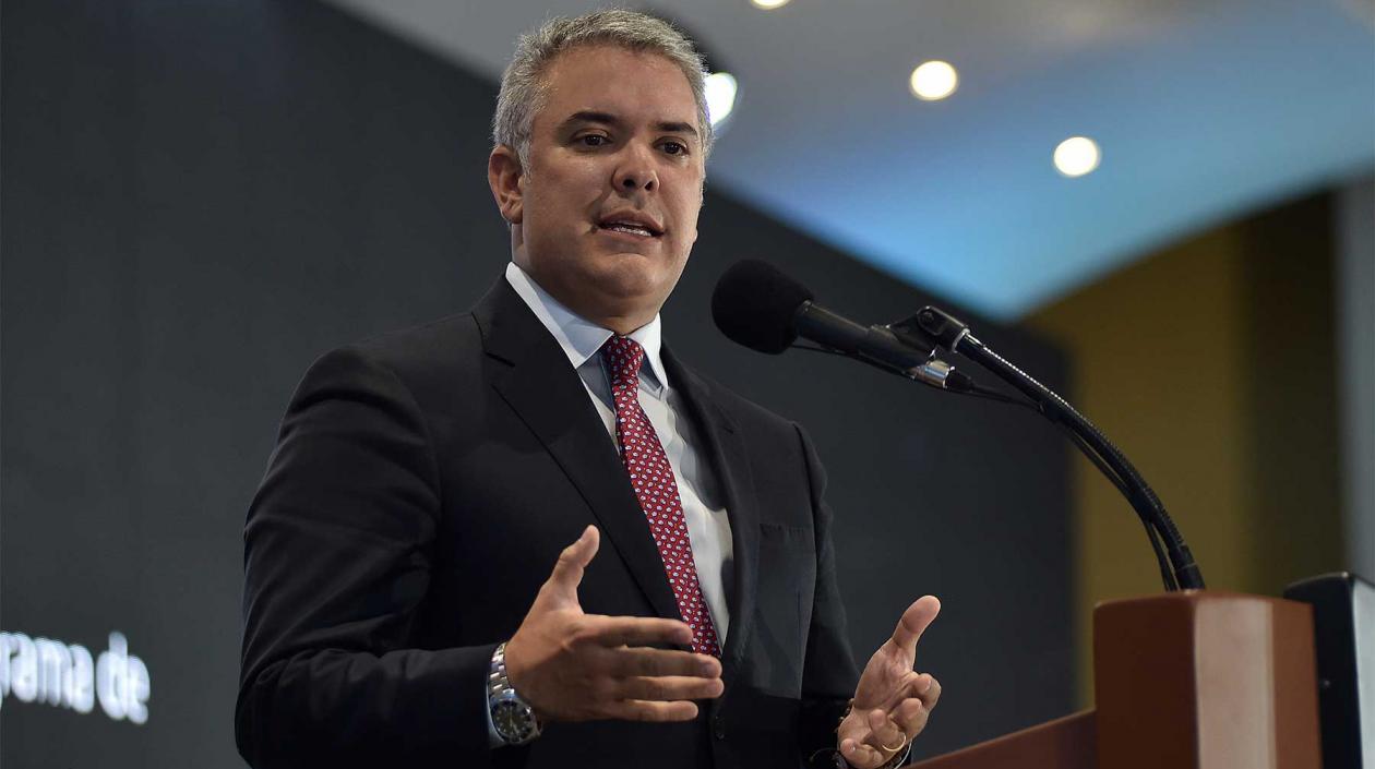 Iván Duque, presidente de Colombia.