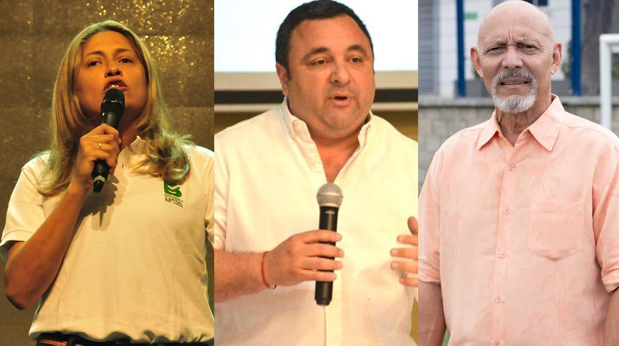 Alma Solano, Yesid Turbay y Armando Segovia.