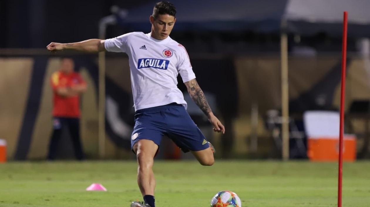 James Rodríguez, volante colombiano. 