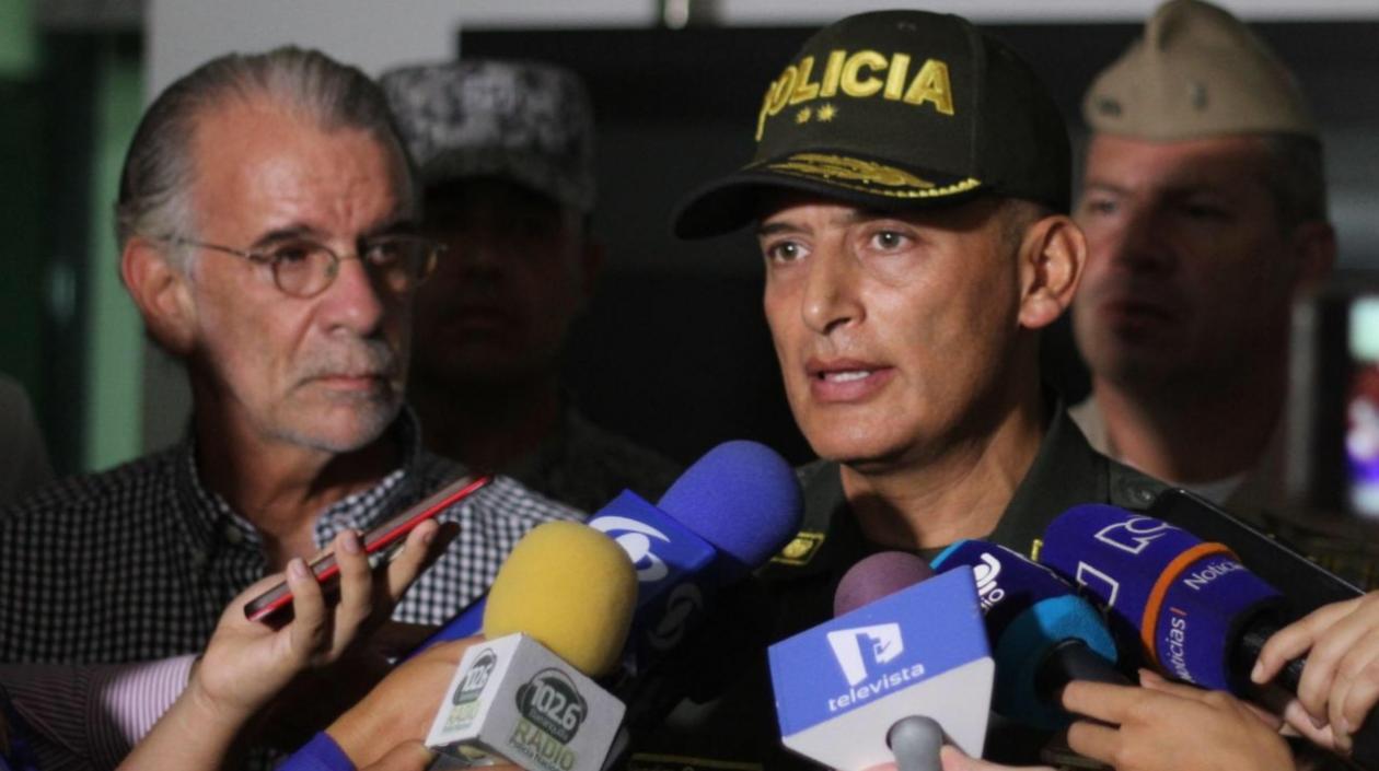 General Mariano Botero, comandante de la Regional Número 8 de la Policía Nacional.
