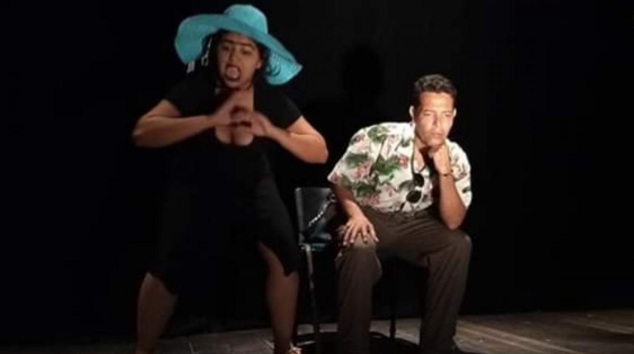 Actores de la obra 'El malententendido'.