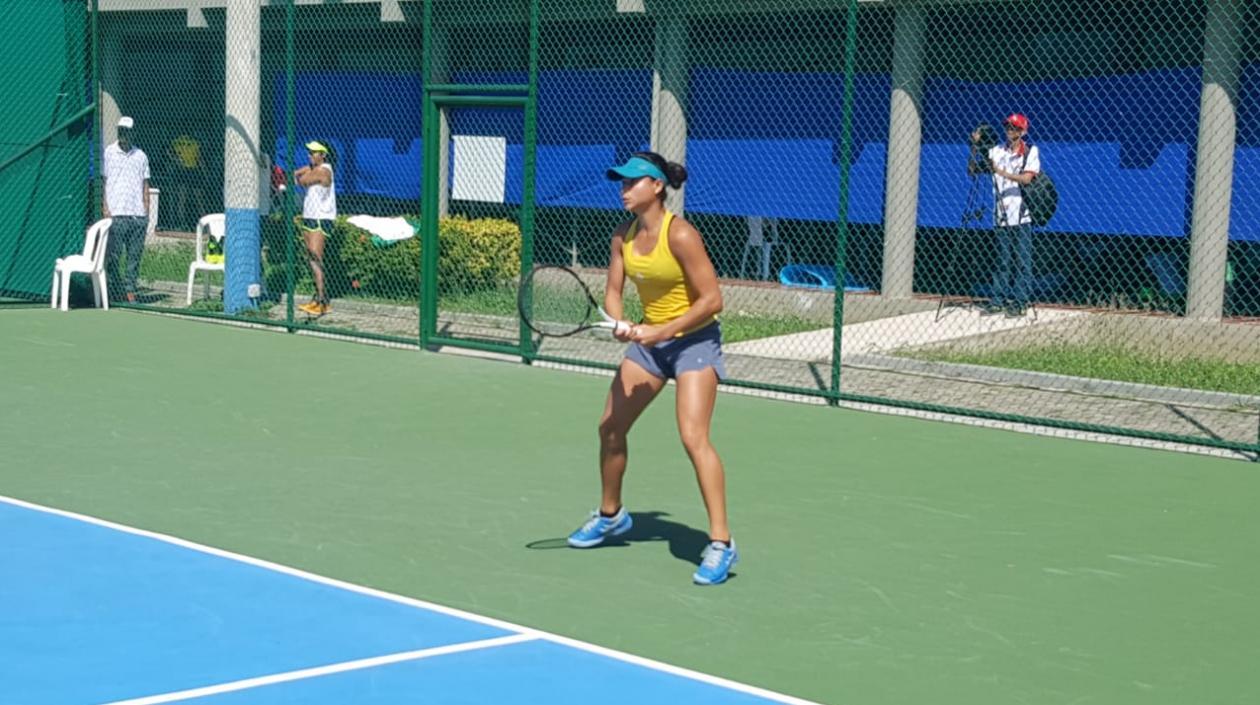 María Fernanda Herazo, tenista barranquillera. 