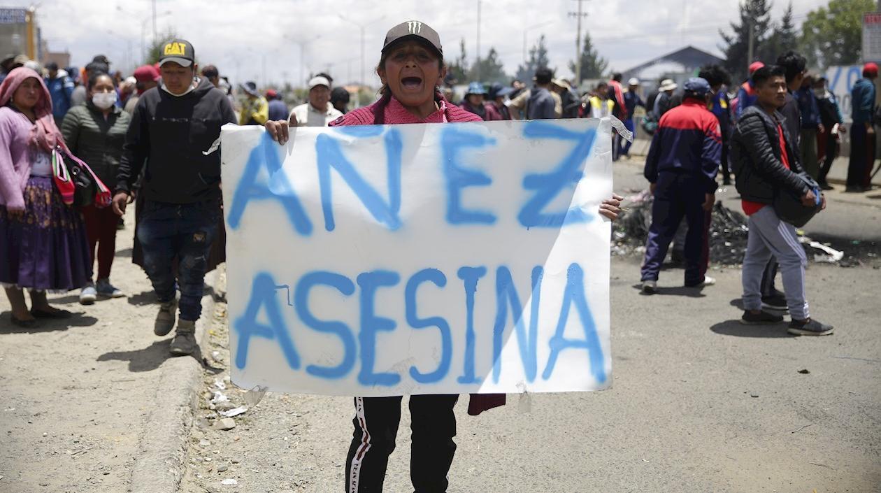 Imagen de las protestas.