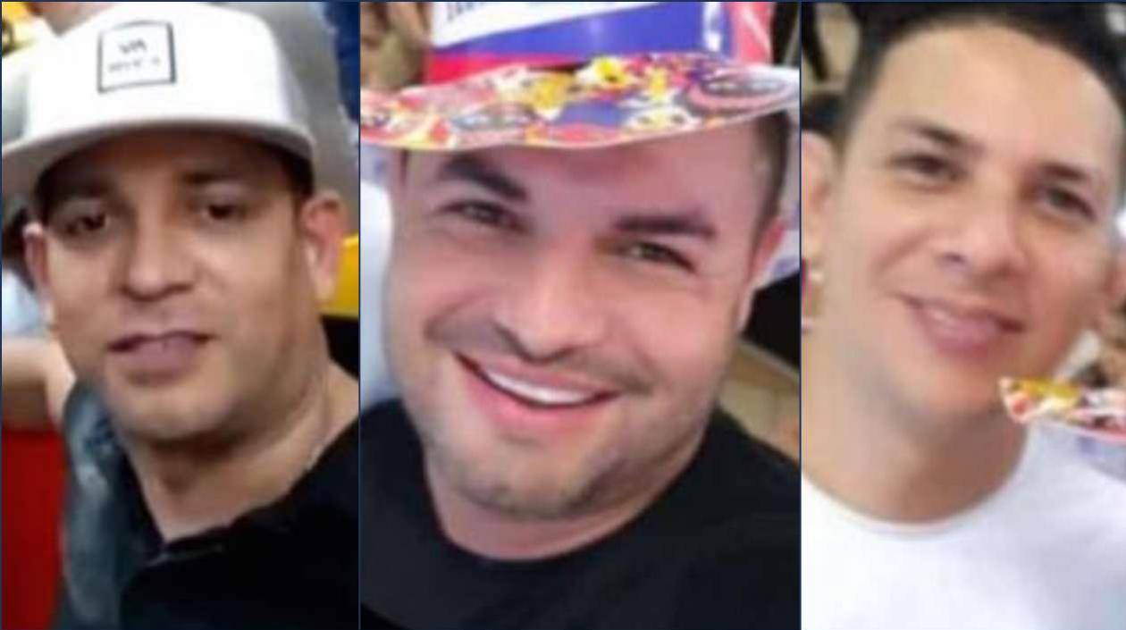 Estos son los hombres asesinados en el barrio Olaya.