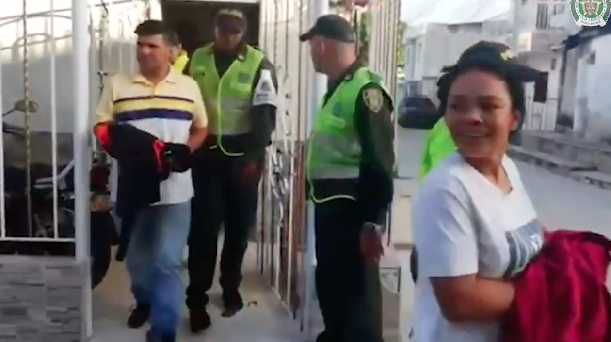 Dos de los capturados.