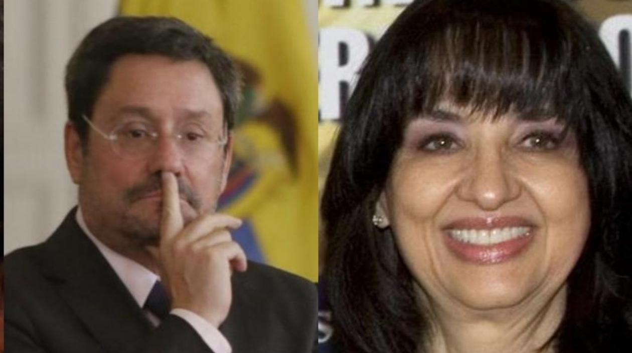 Francisco Santos y Claudia Blum.