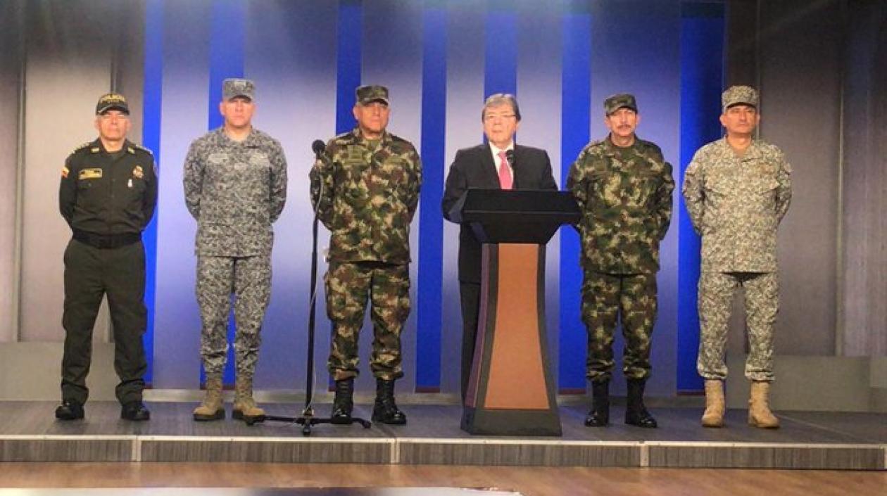 El ministro de Defensa, Carlos Holmes Trujillo.