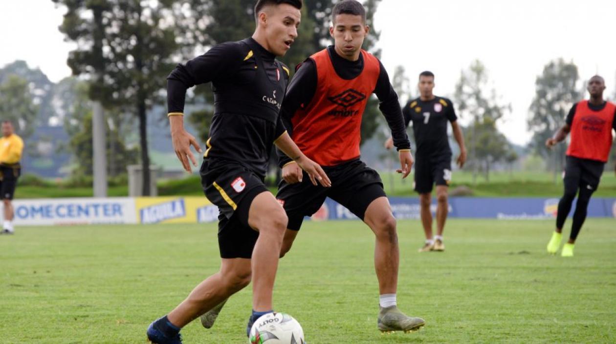 Entrenamiento de Independiente Santa Fe.