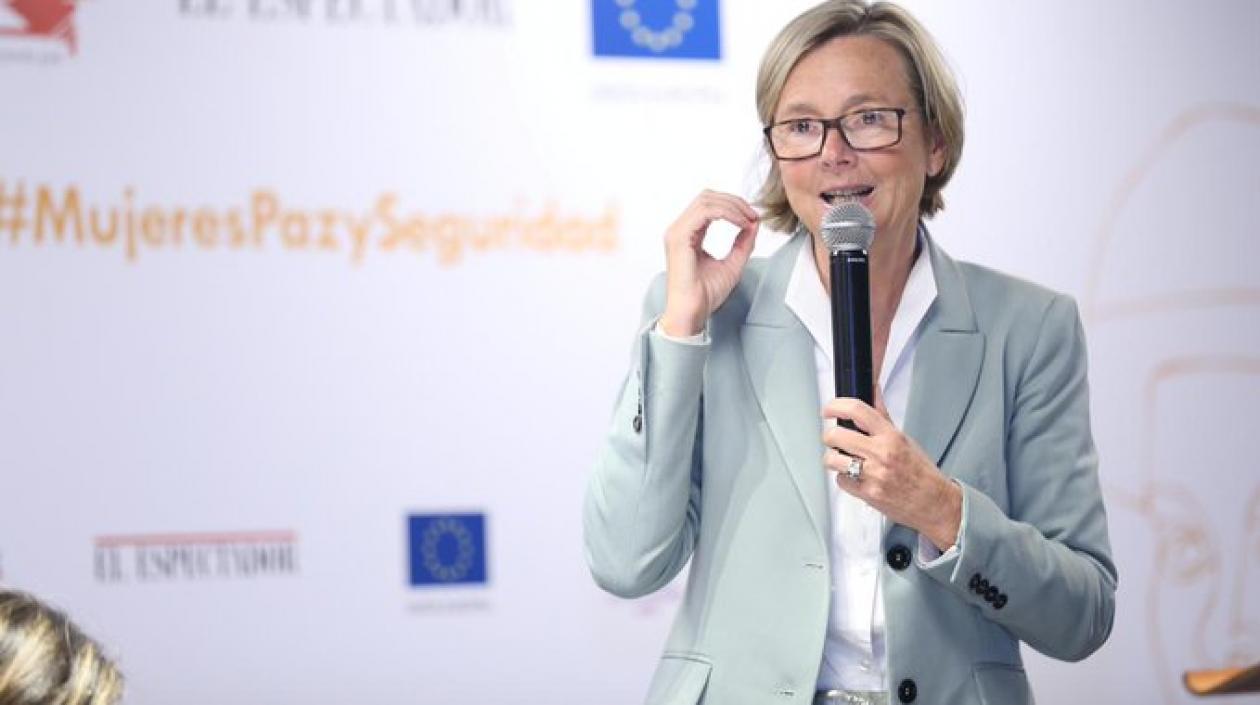 La embajadora de la UE en Colombia, Patricia Llombart.