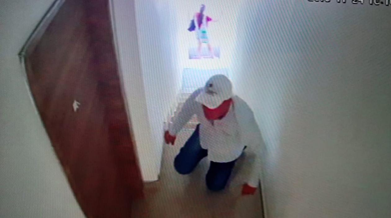 Los ladrones en acción.