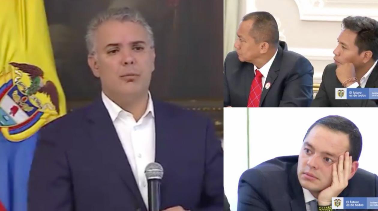 Presidente Duque y algunos de los alcaldes.