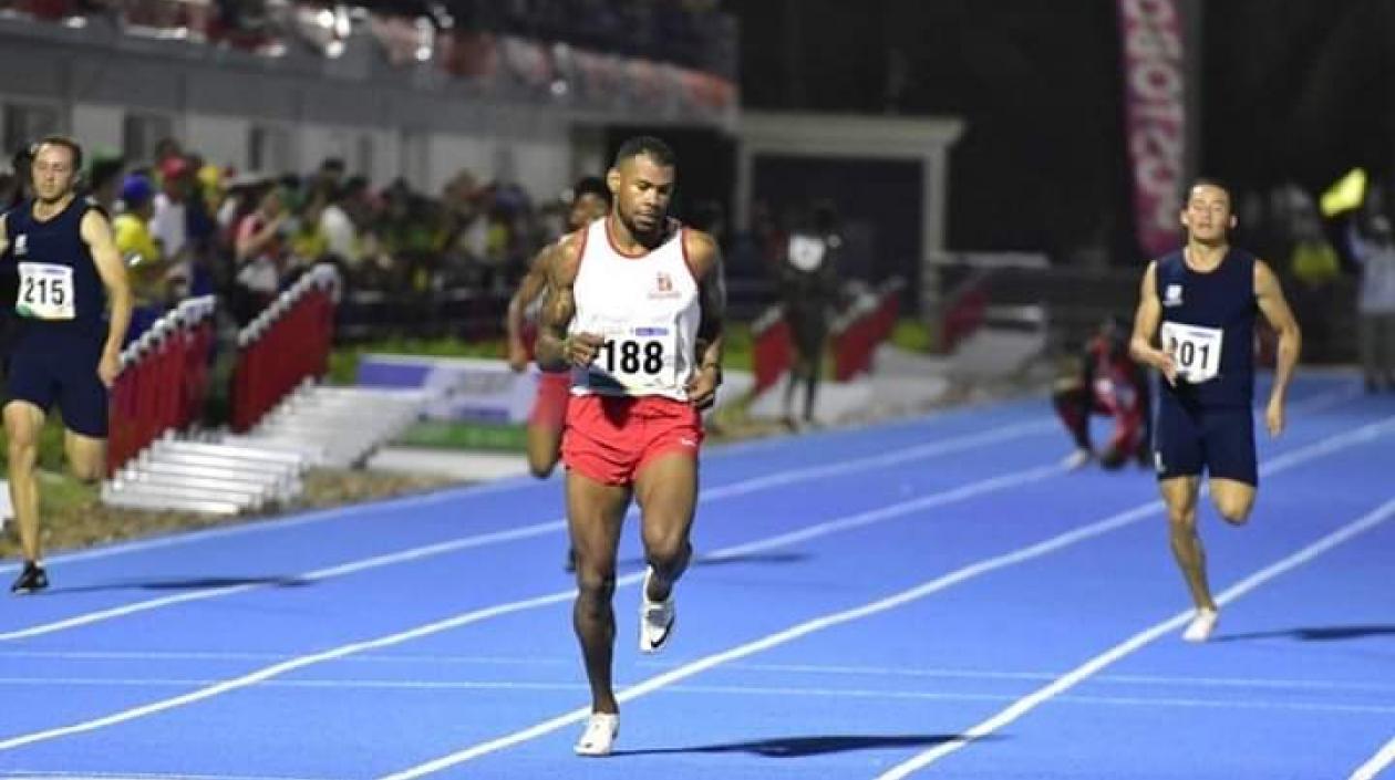 Anthony Zambrano, atleta de la Liga del Atlántico. 