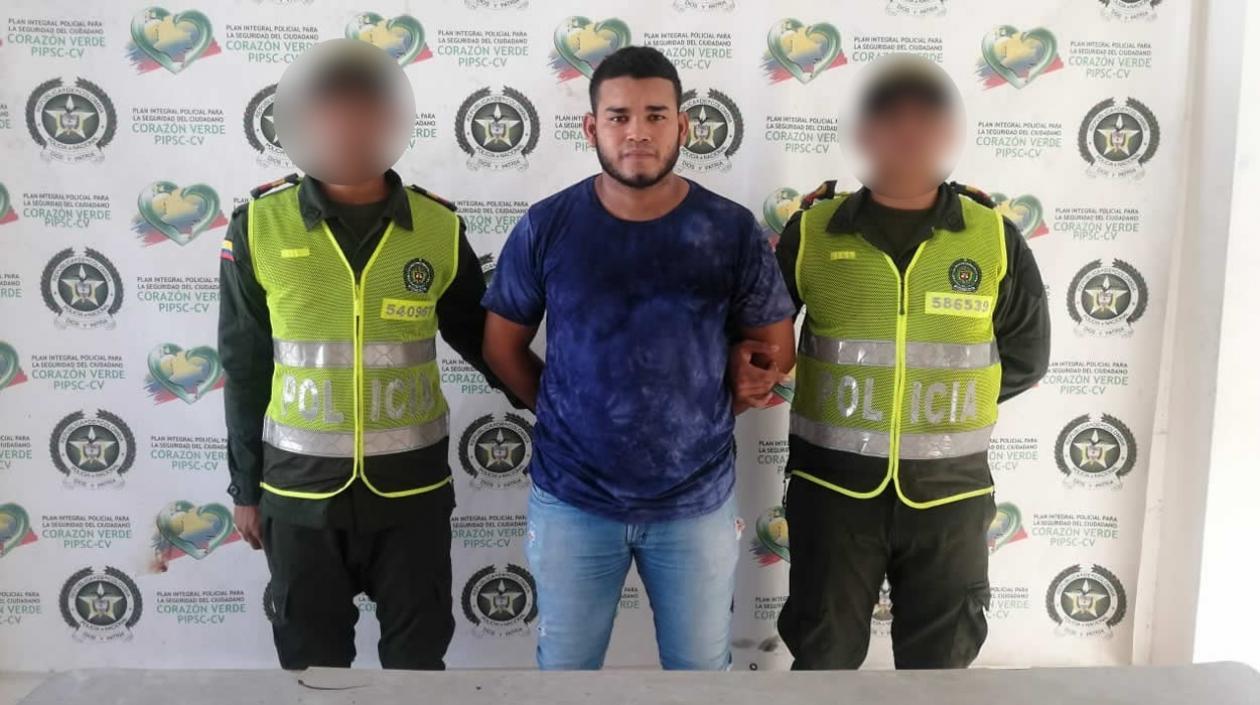  Jorge Luis Centeno Meza tras ser capturado el día de los hechos.