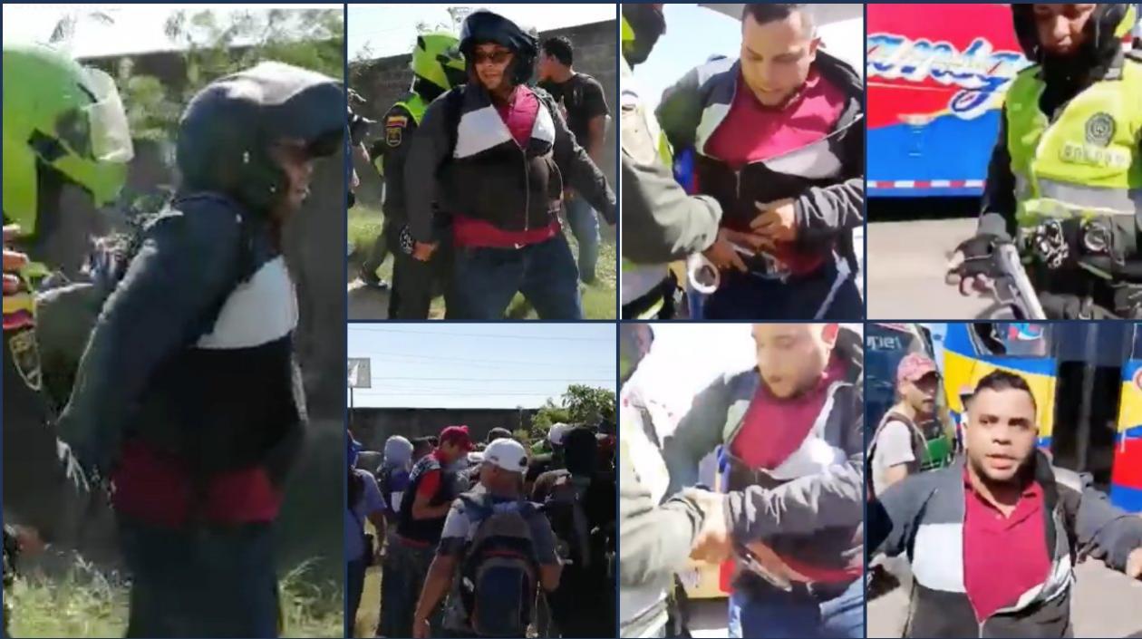 Imágenes de video en la que se muestra lo ocurrido, tras un policía de civil disparar al aire.