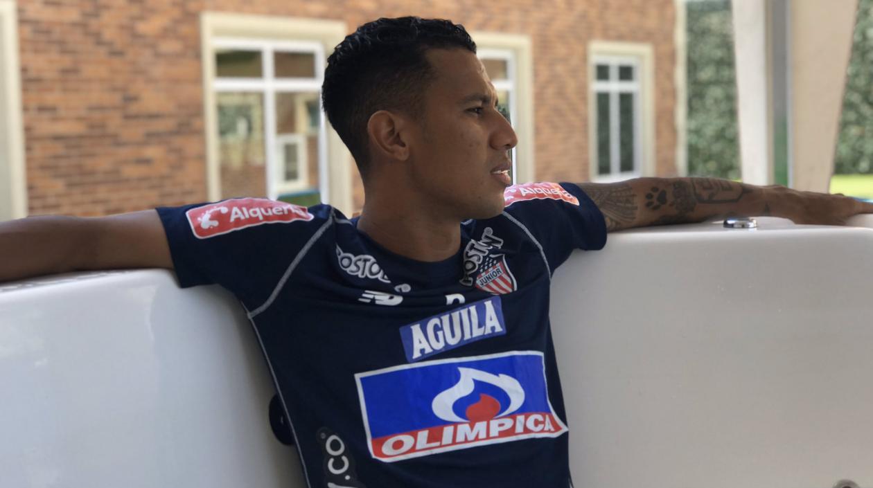 James Sánchez, volante de Junior. 