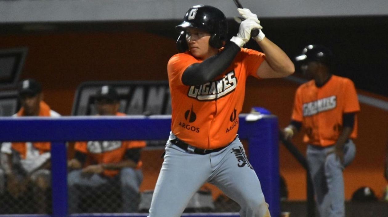 Bryant Flete, pelotero de Gigantes. 