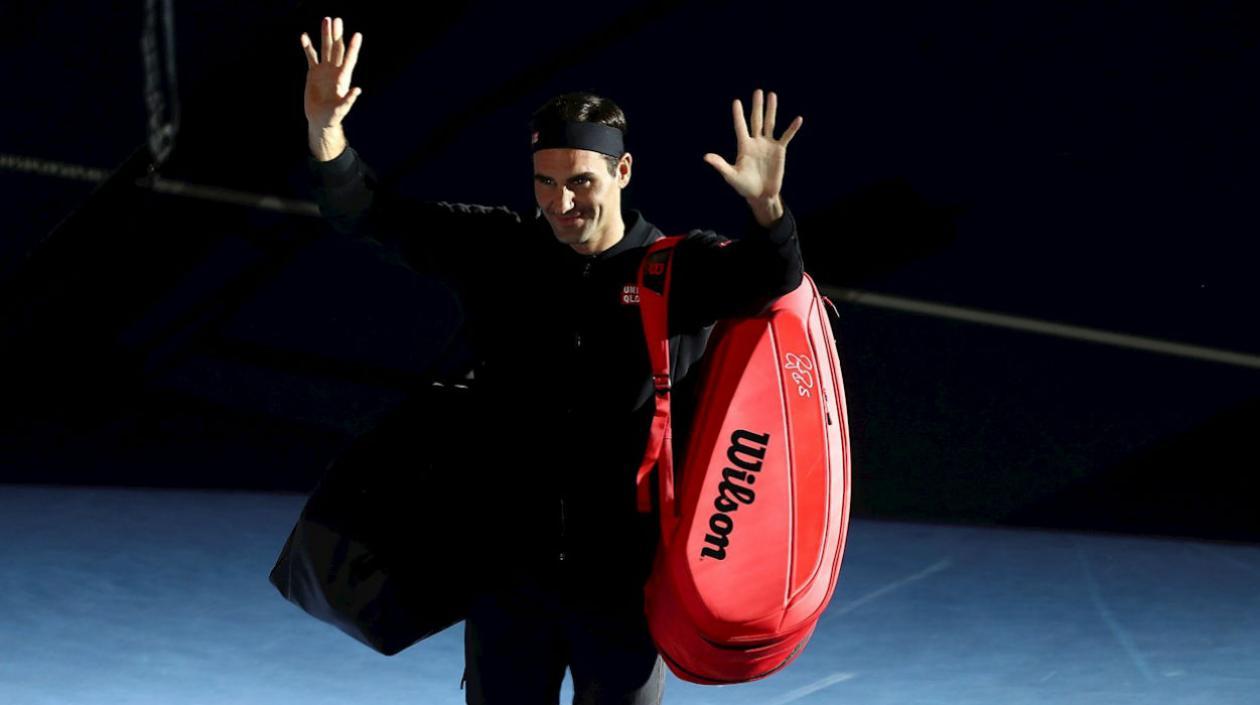 Roger Federer, tenista suizo. 
