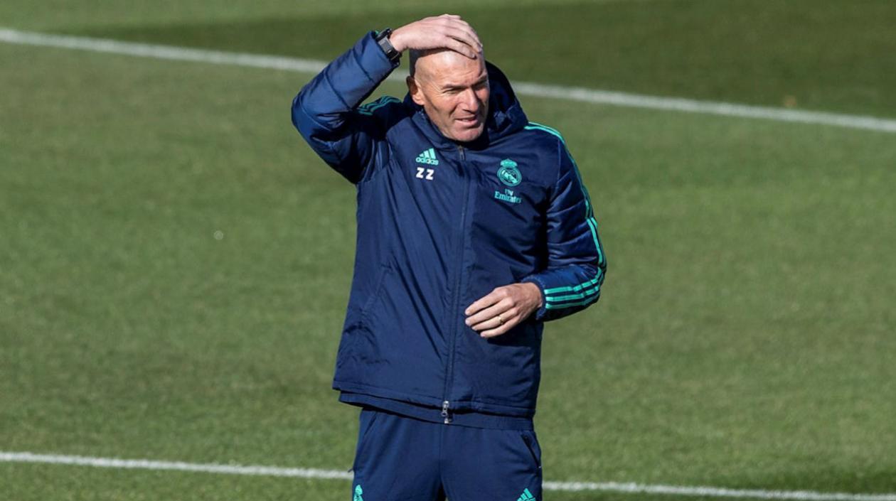 Zinedine Zidane, técnico del Real Madrid. 