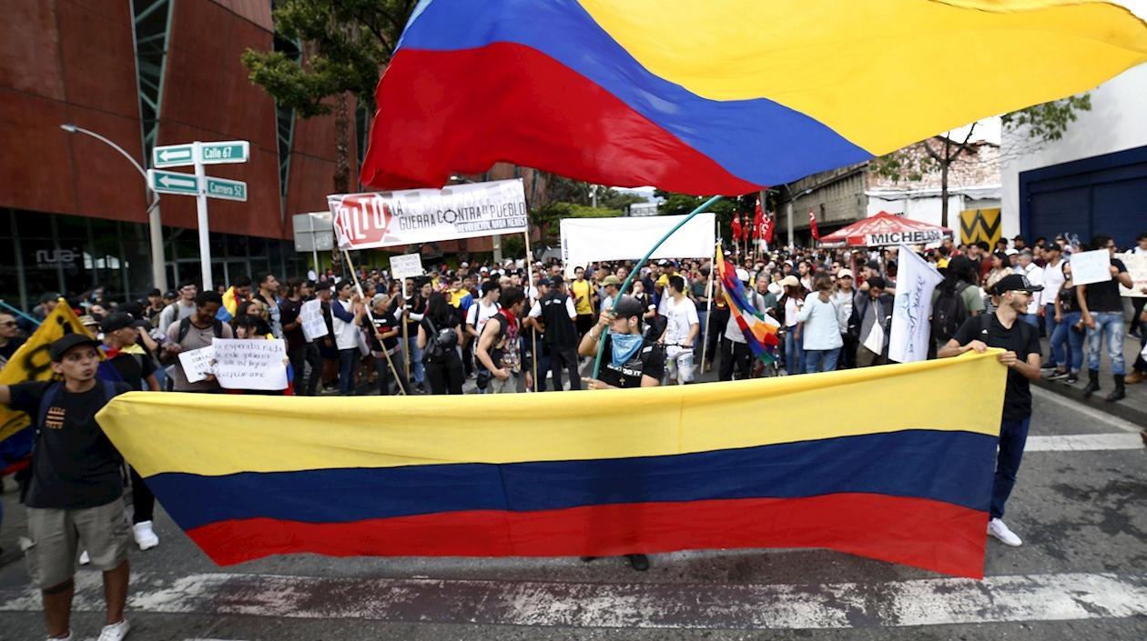 Imagen de las protestas.