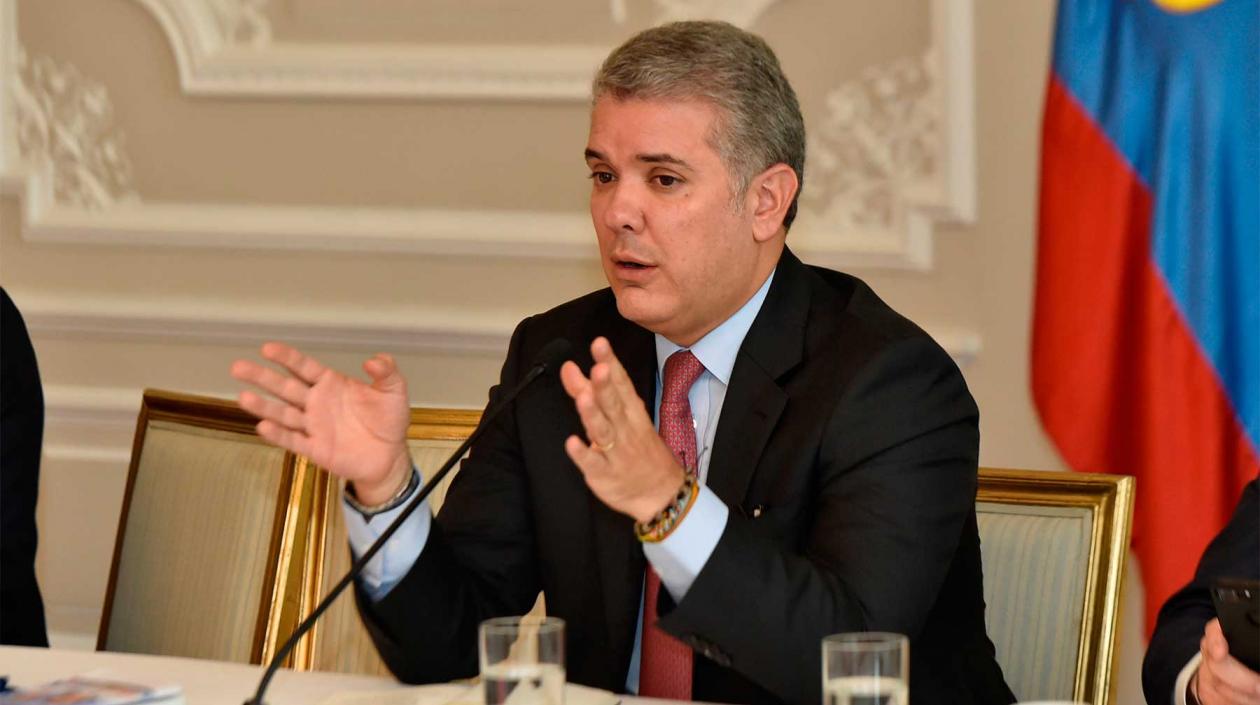 El Presidente de la República, Iván Duque.