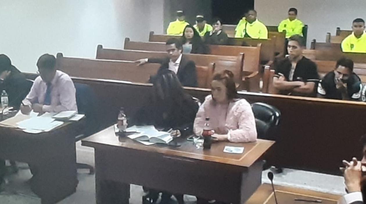  Daneidy Barrera R., en audiencia.