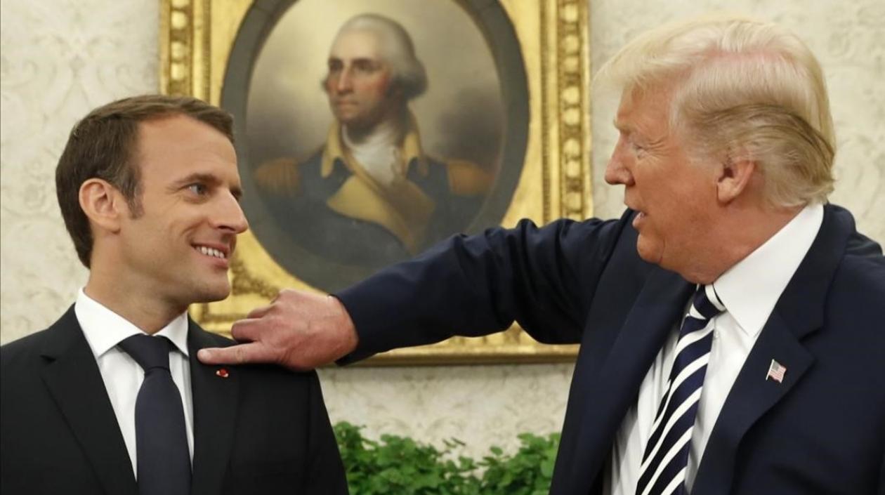 Emmanuel Macron y Donald Trump.